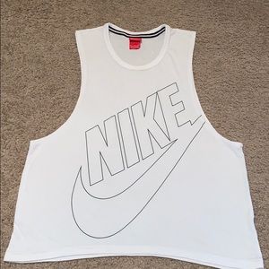 White Nike Women’s Signal Muscle Tank Top!